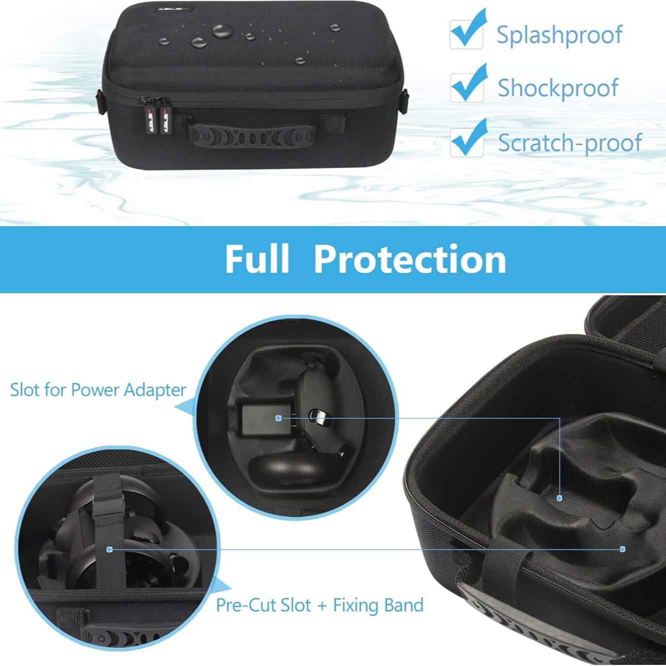 Hard Case for Meta Quest for Oculus Quest VR